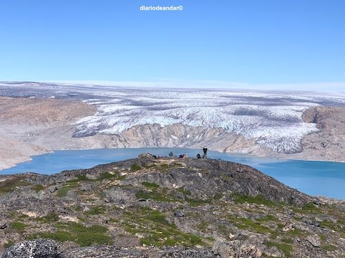 Vistas espectaculares del indlandsis de Groenlandia