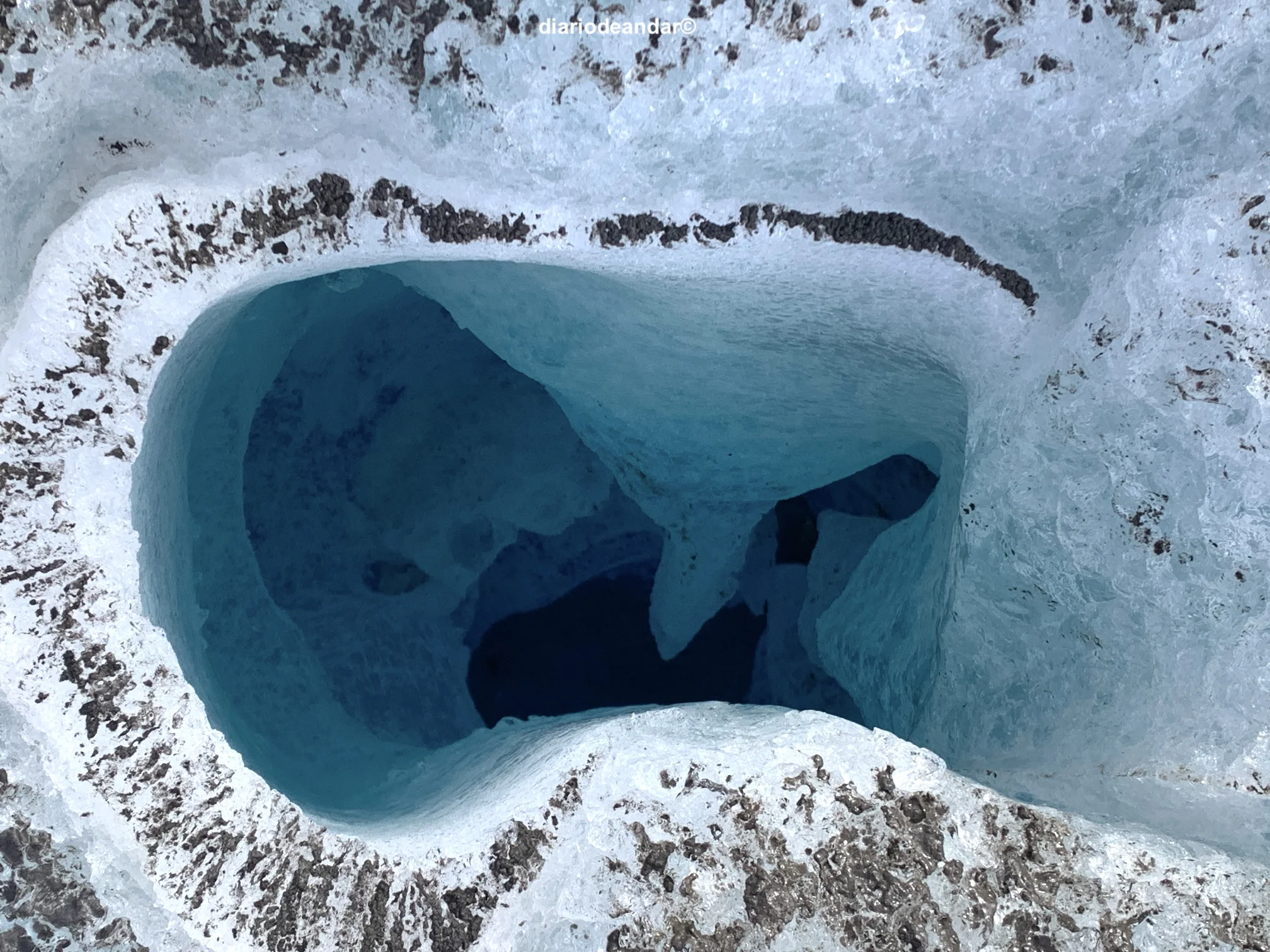 Trekking por un glaciar