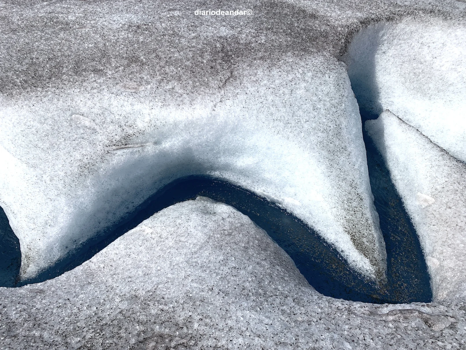 Trekking por un glaciar