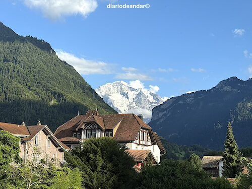 Vistas desde el hotel de Interlaken.